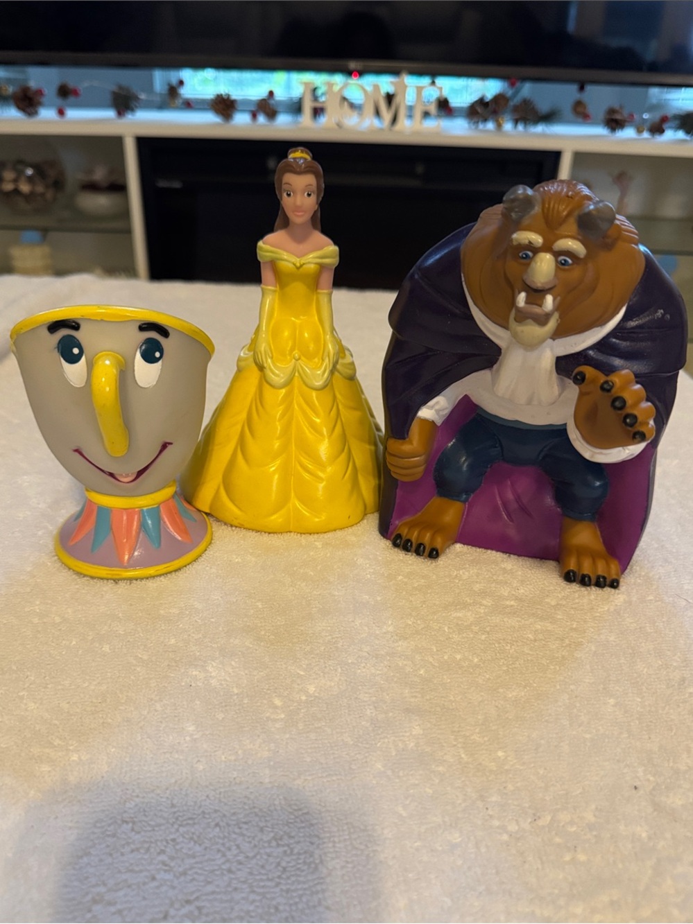 Vintage 1992 Disney Beauty and the Beast Pizza Hut Hand Puppets Set-3
